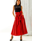 The Deanne Skirt in red