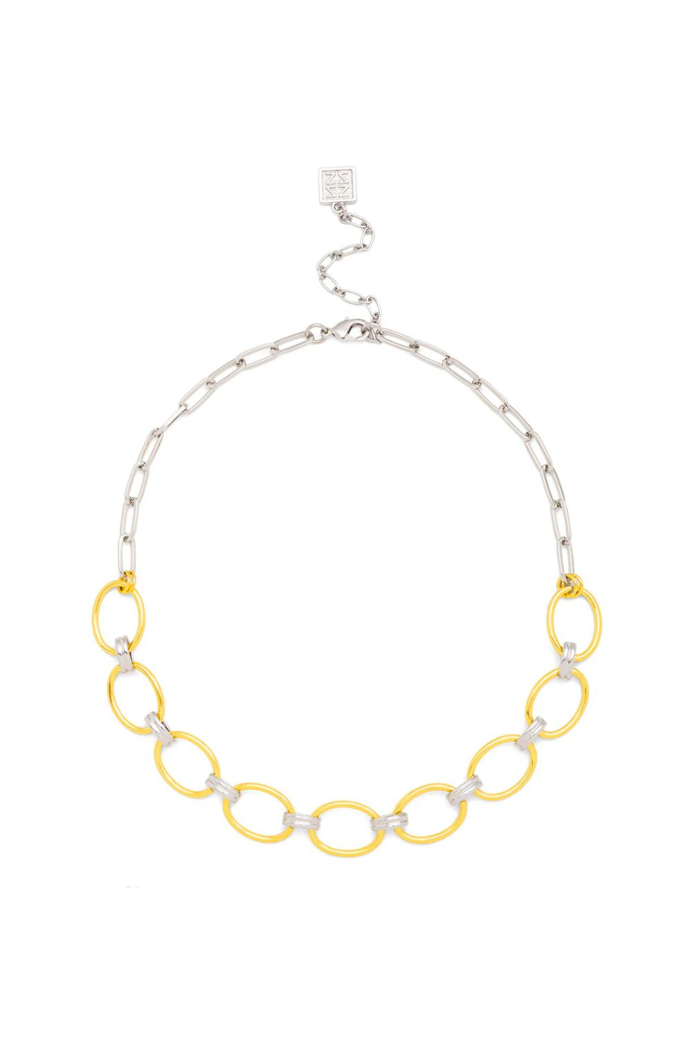 Gold/silver link necklace