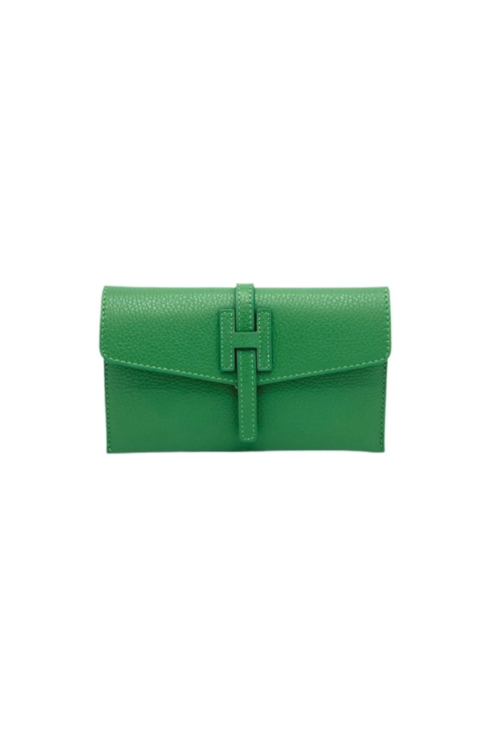 Green mini clutch bag