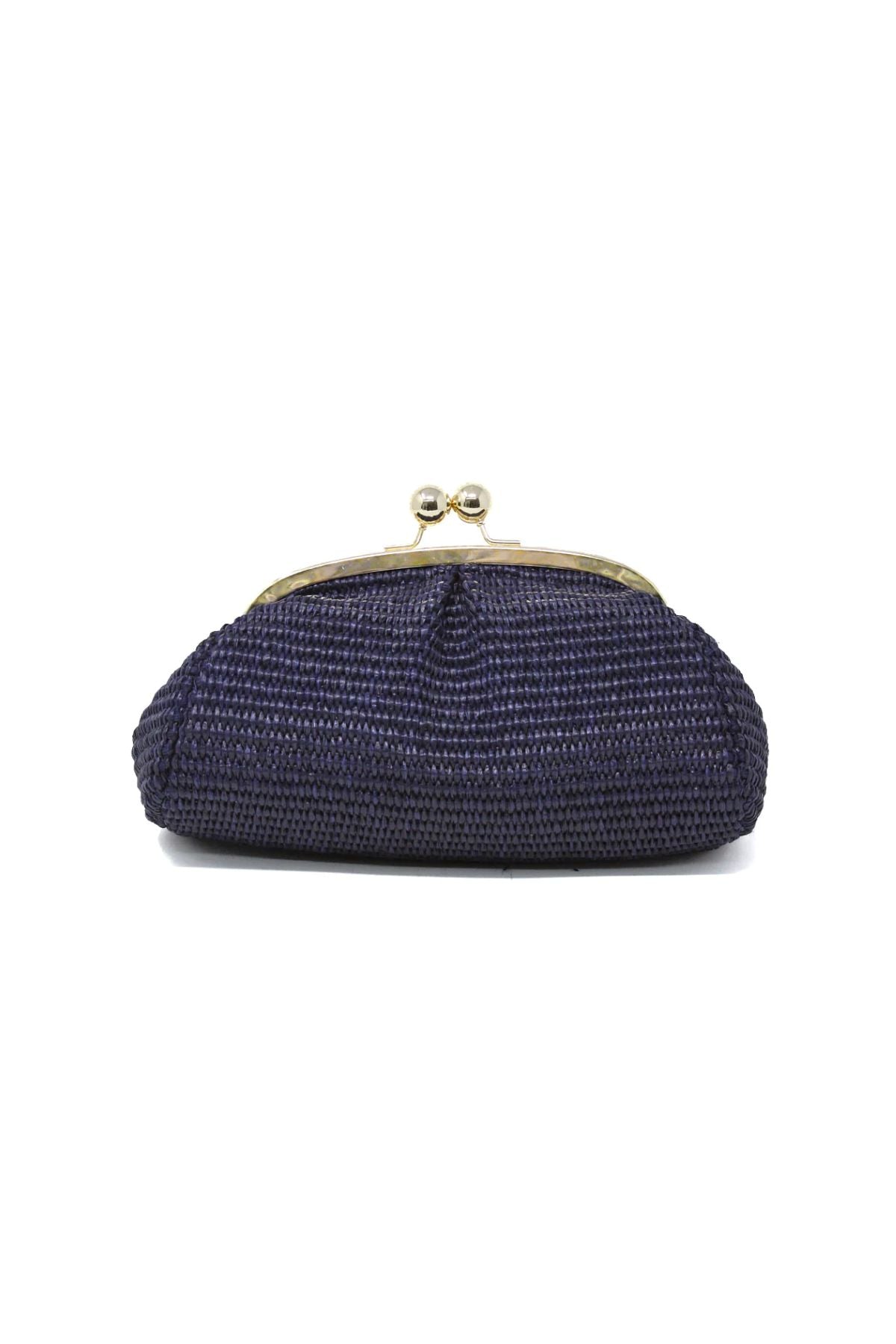 Navy rafia handbag