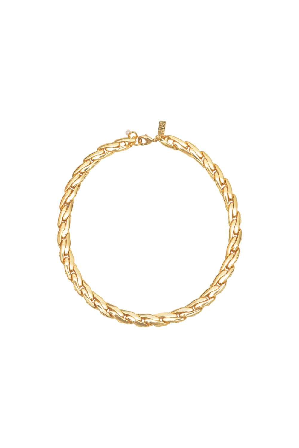 Gold collar necklace