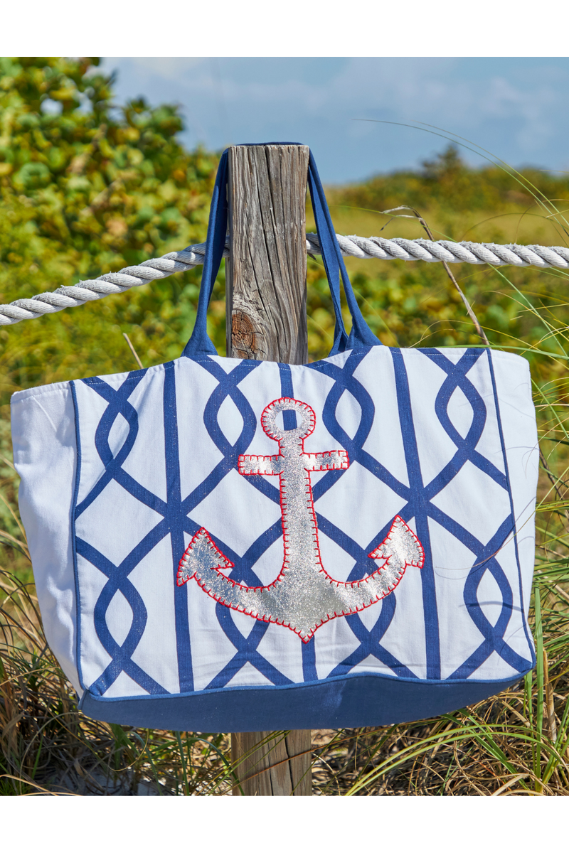 Nautical Crossbody Navy Anchor Nautical Handbag Purse 