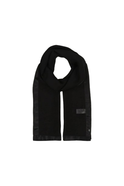 Black satin wrap