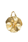 Gold flower handbag