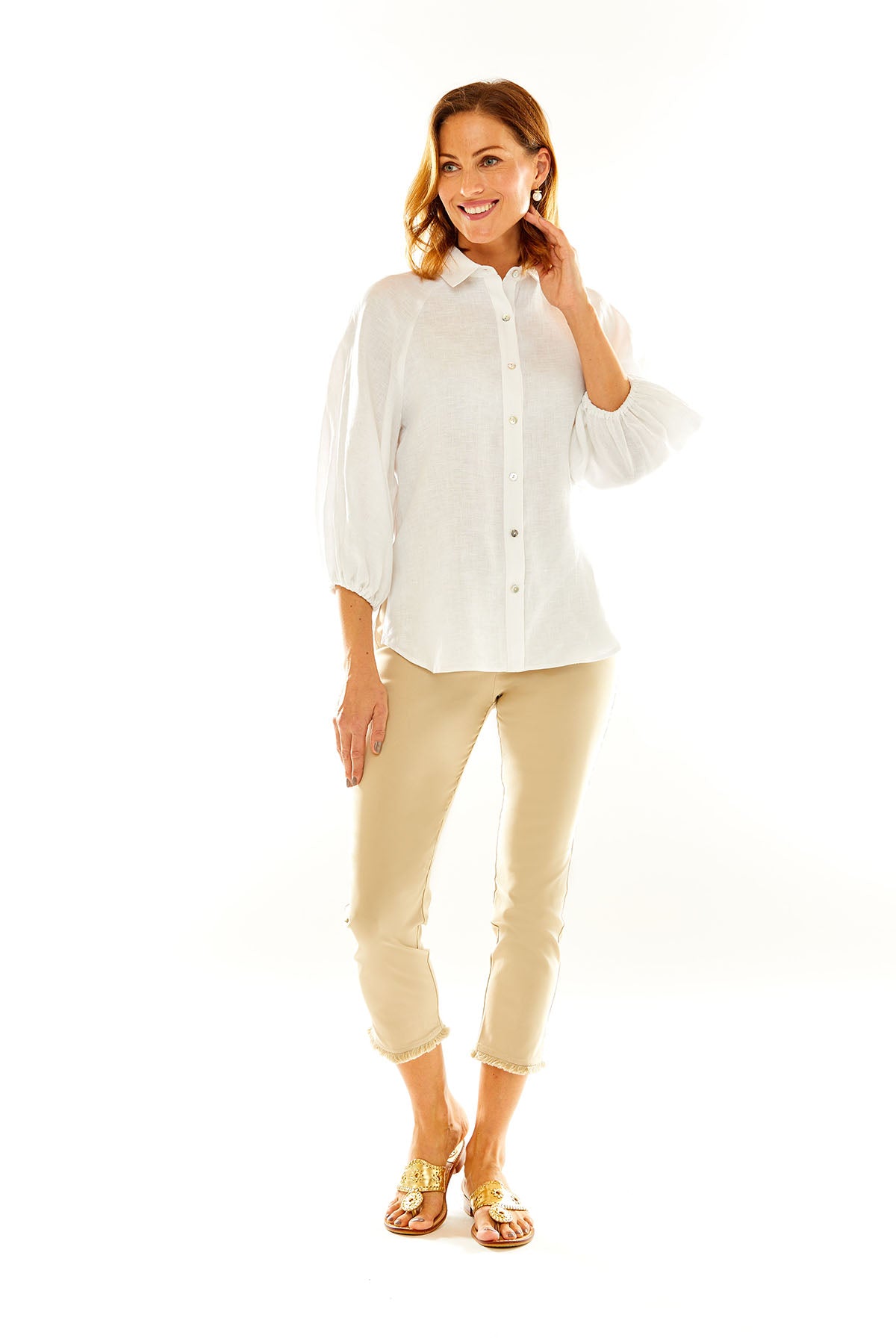The Sheri Pant with Fringe at the hem