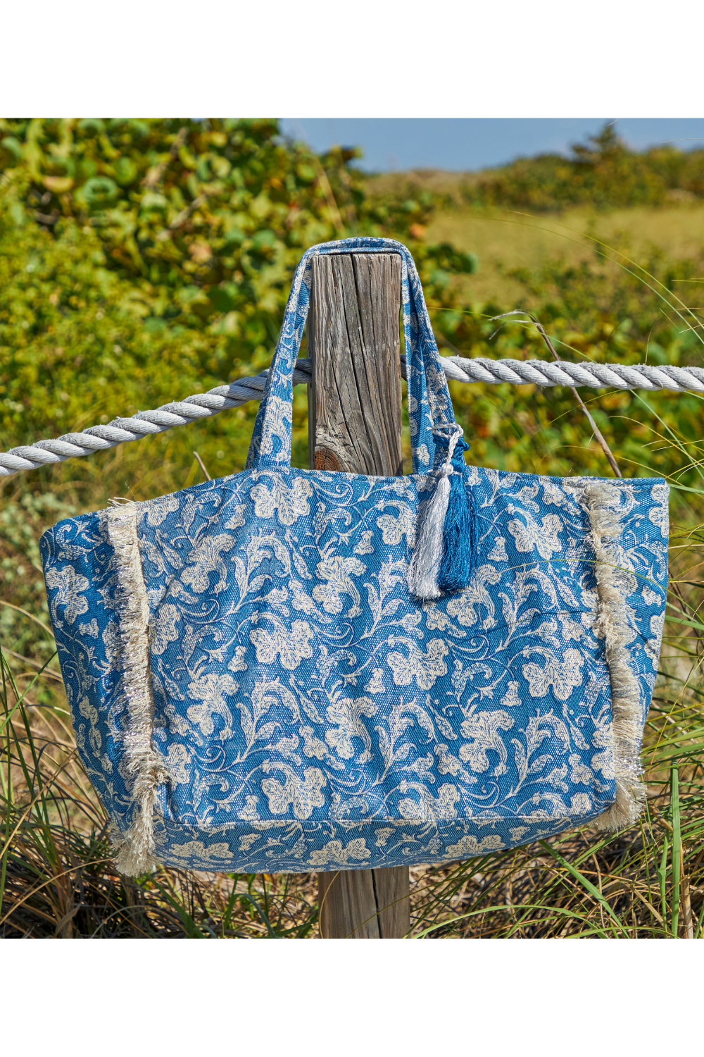 Floral Canvas Tote Bag