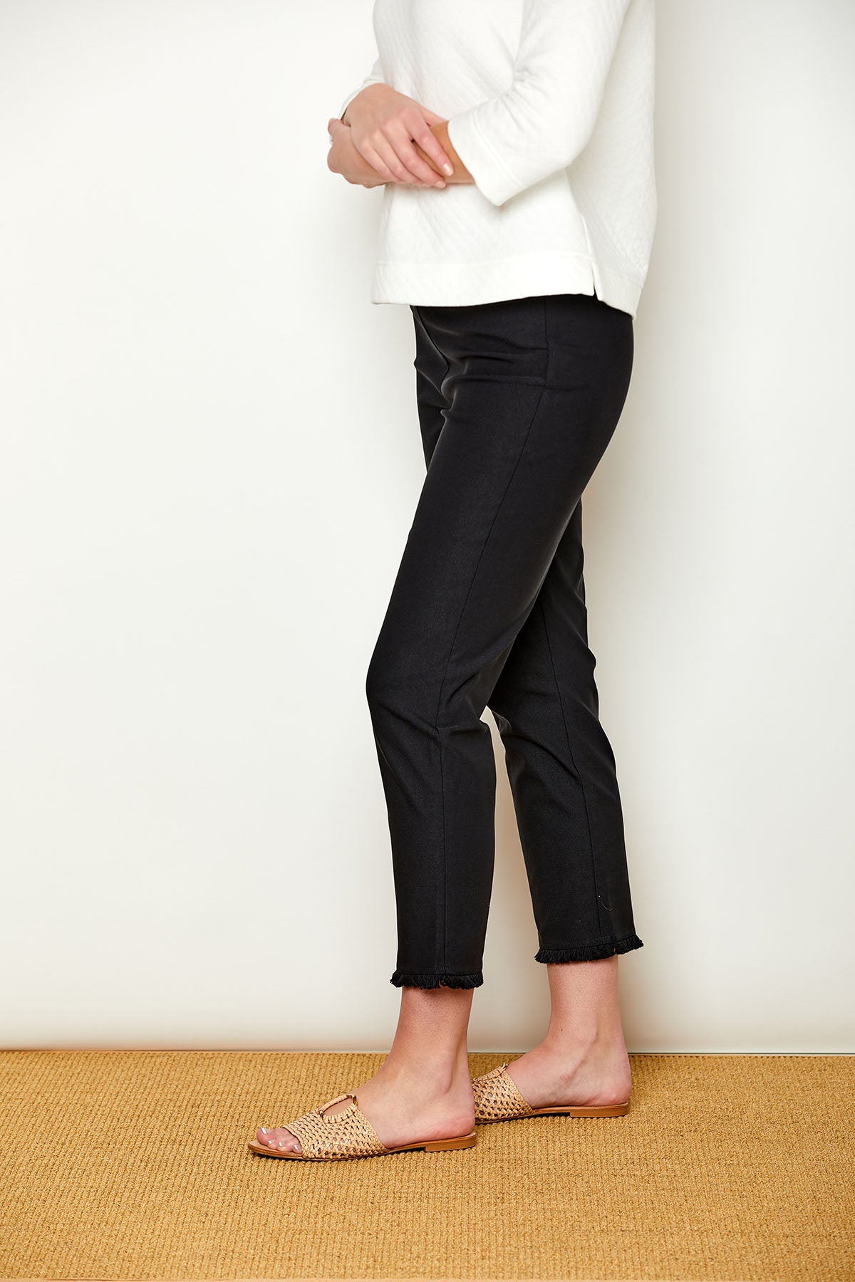 The Sheri Pant with Fringe at the hem