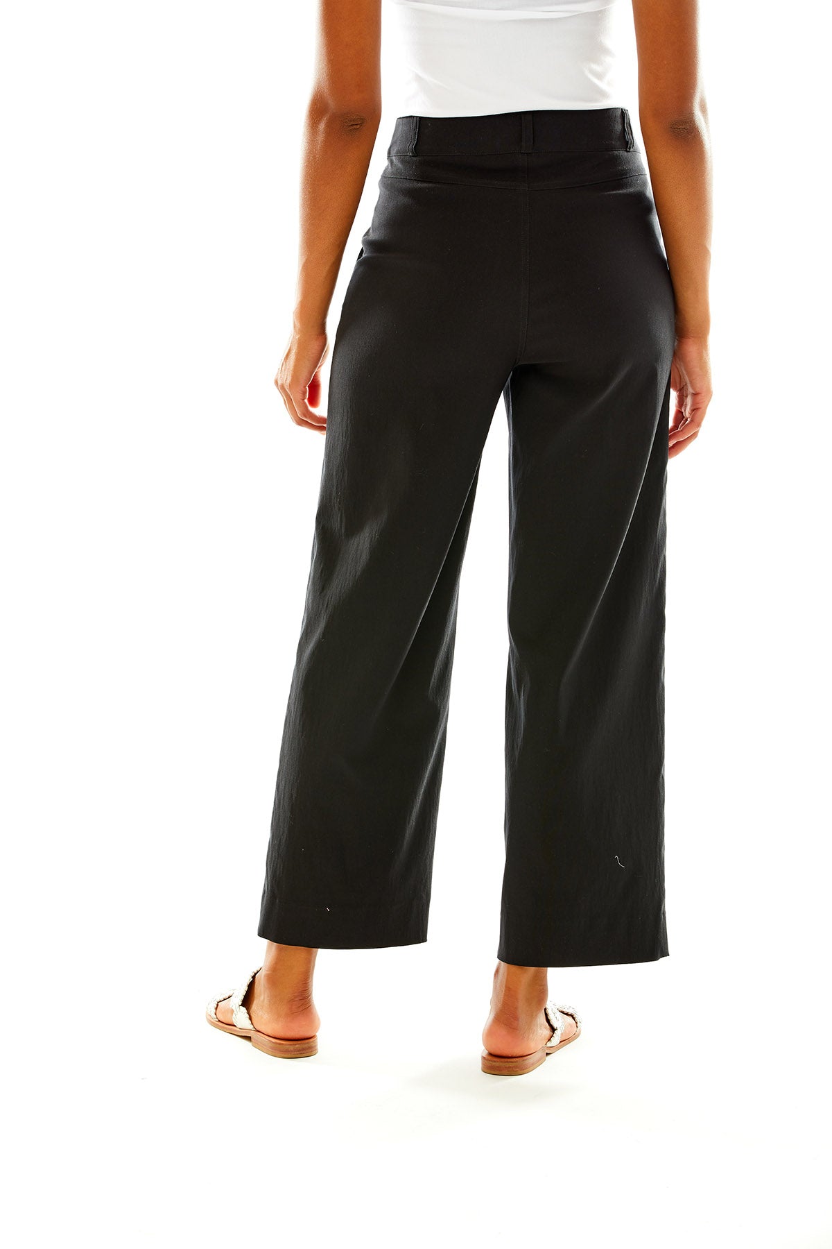 Woman in black pants