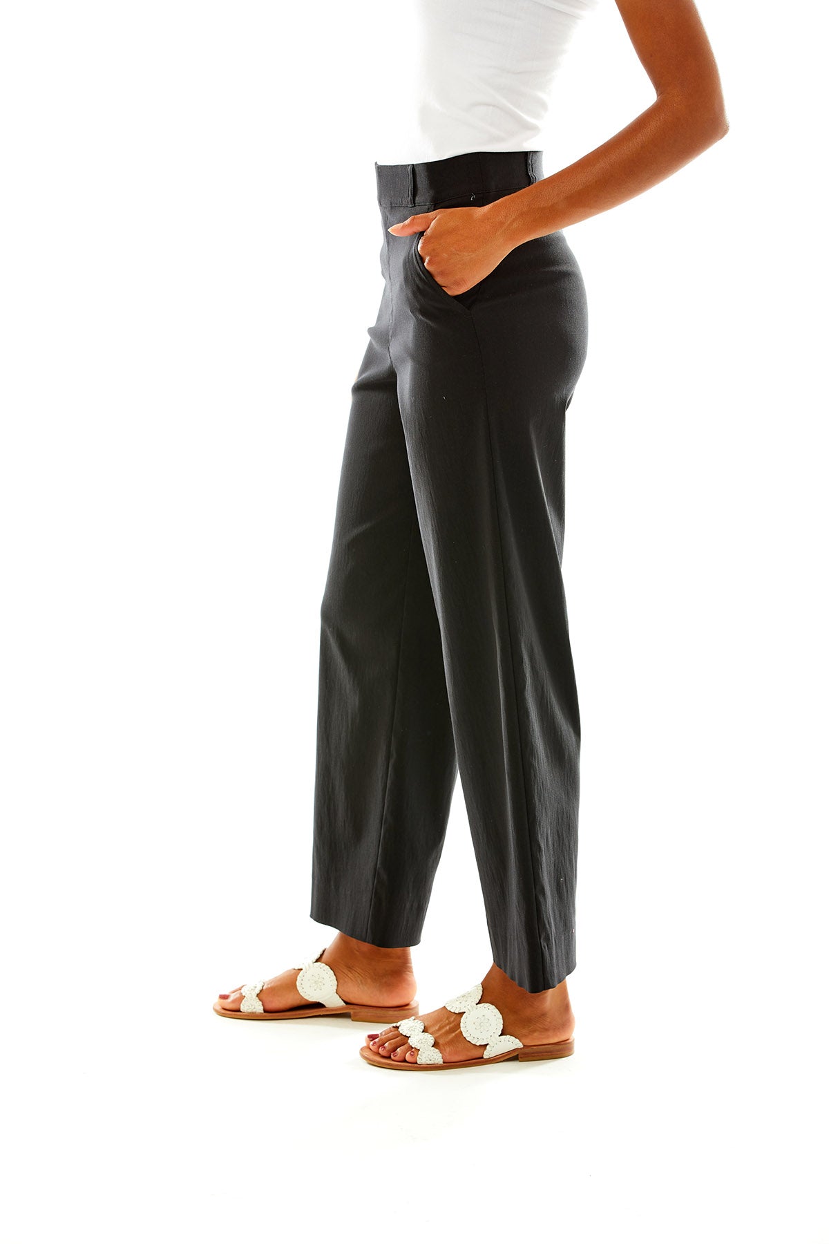 Woman in black pants