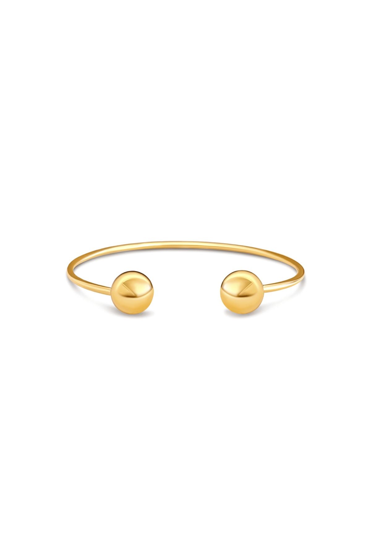 Gold beaded cuff bracelet