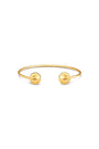 Gold beaded cuff bracelet