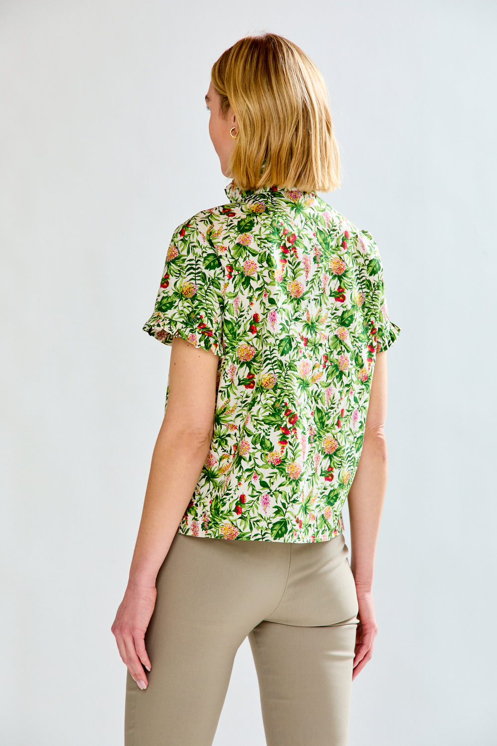 woman in floral energy