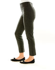 The Sara Campbell Flannel Sheri Pant in Charcoal Grey