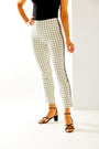 Woman in plaid Sheri pants