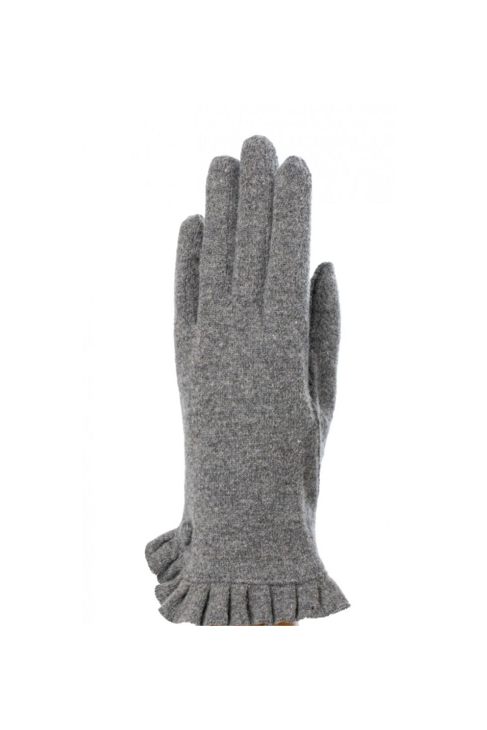 Grey ruffle glove