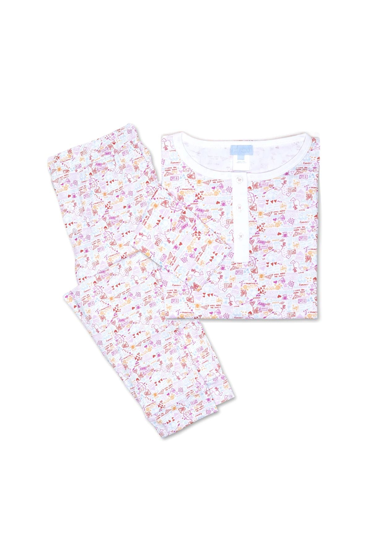 Pink love womens jogger pajama set