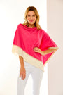 Woman in pink cashmere ruana