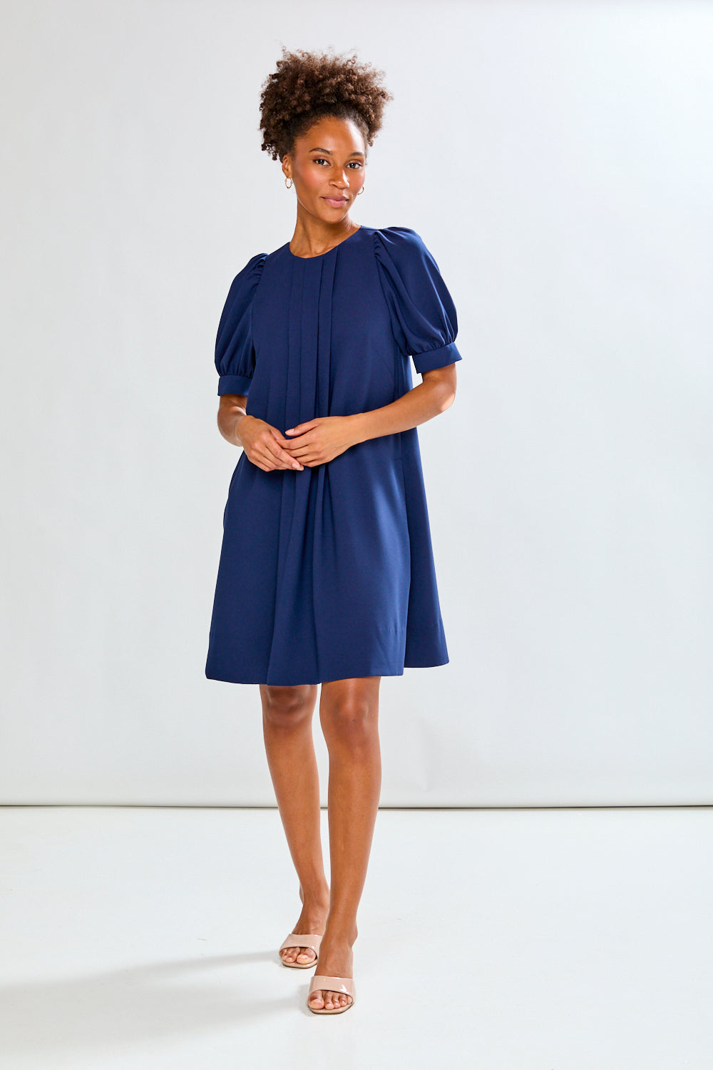 The Fran Dress in Solid Navy / XS