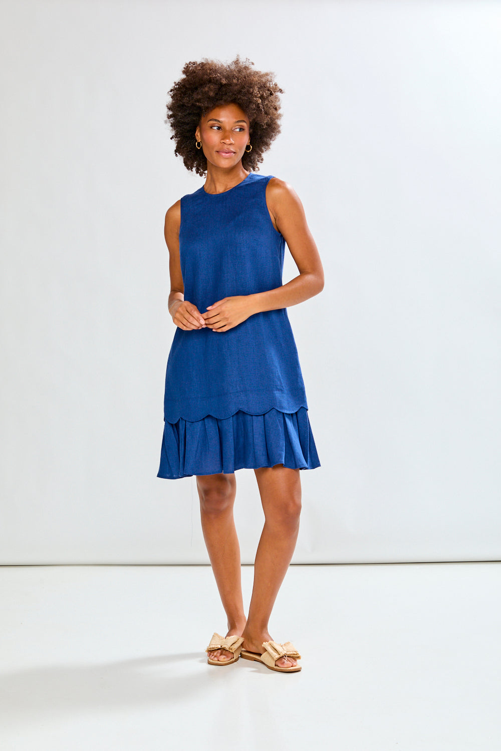 cassie blue dress Cassie Blue Floral Short Dress | Women's Clothing