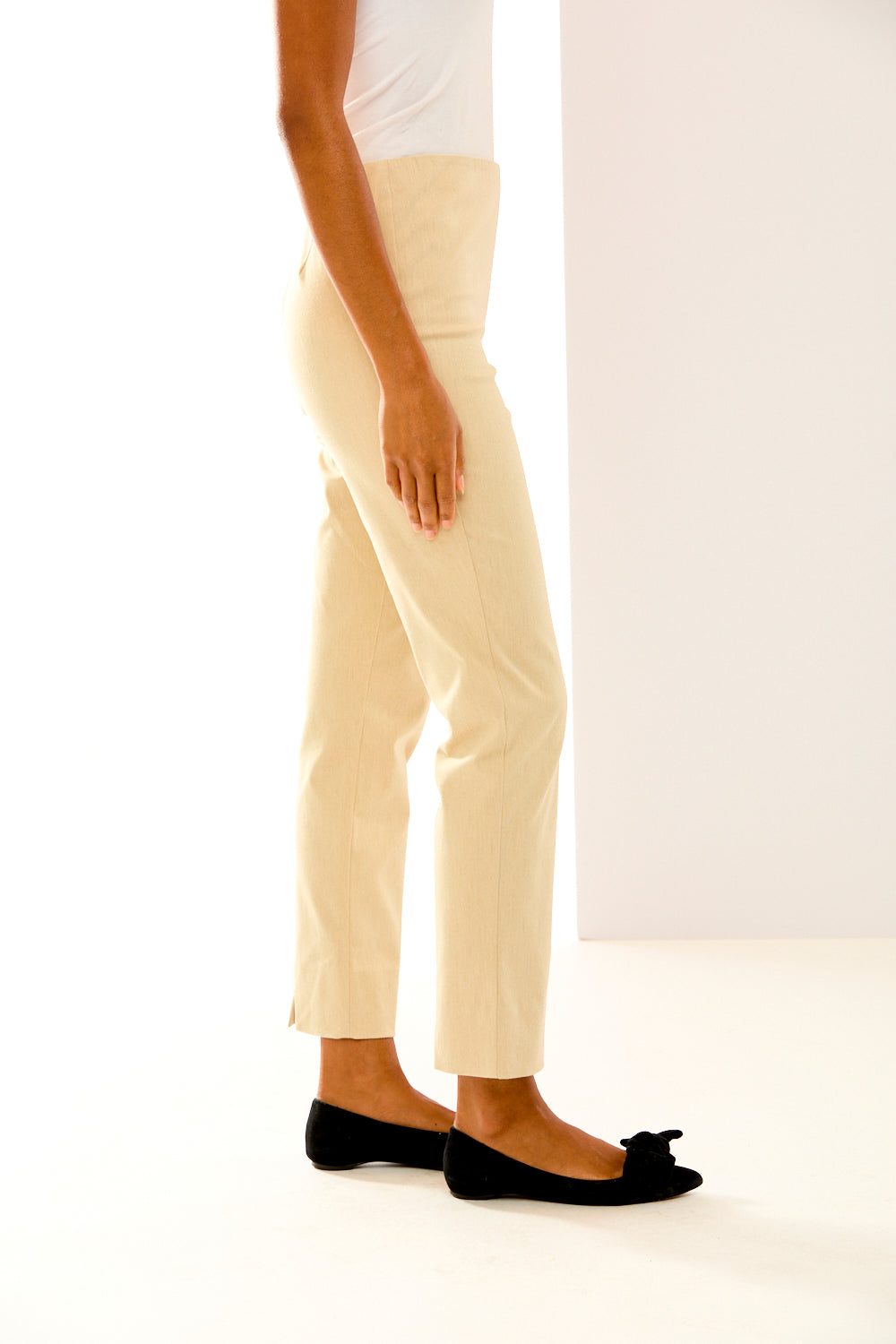 The Sheri Pant in Sand Heather