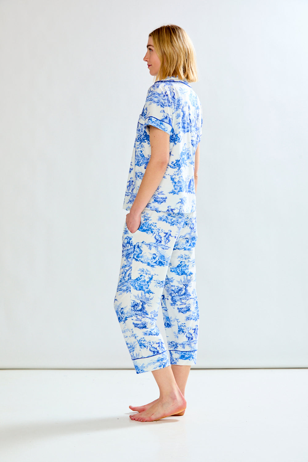 Idle Hours Blue Toile Pajamas