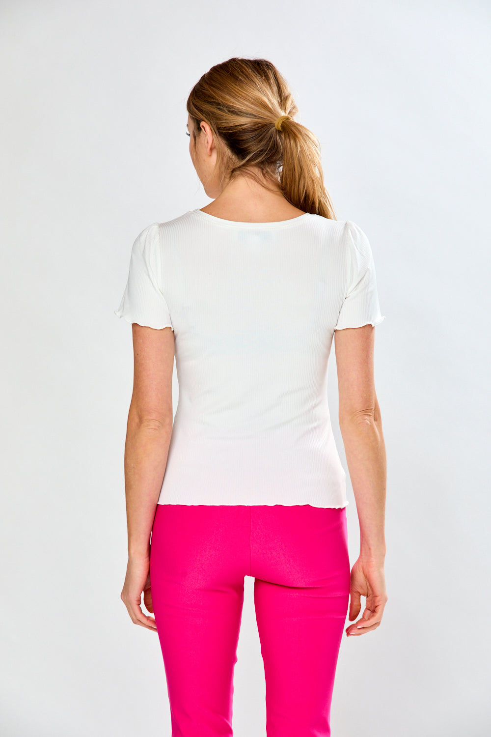 The Polly Top in White