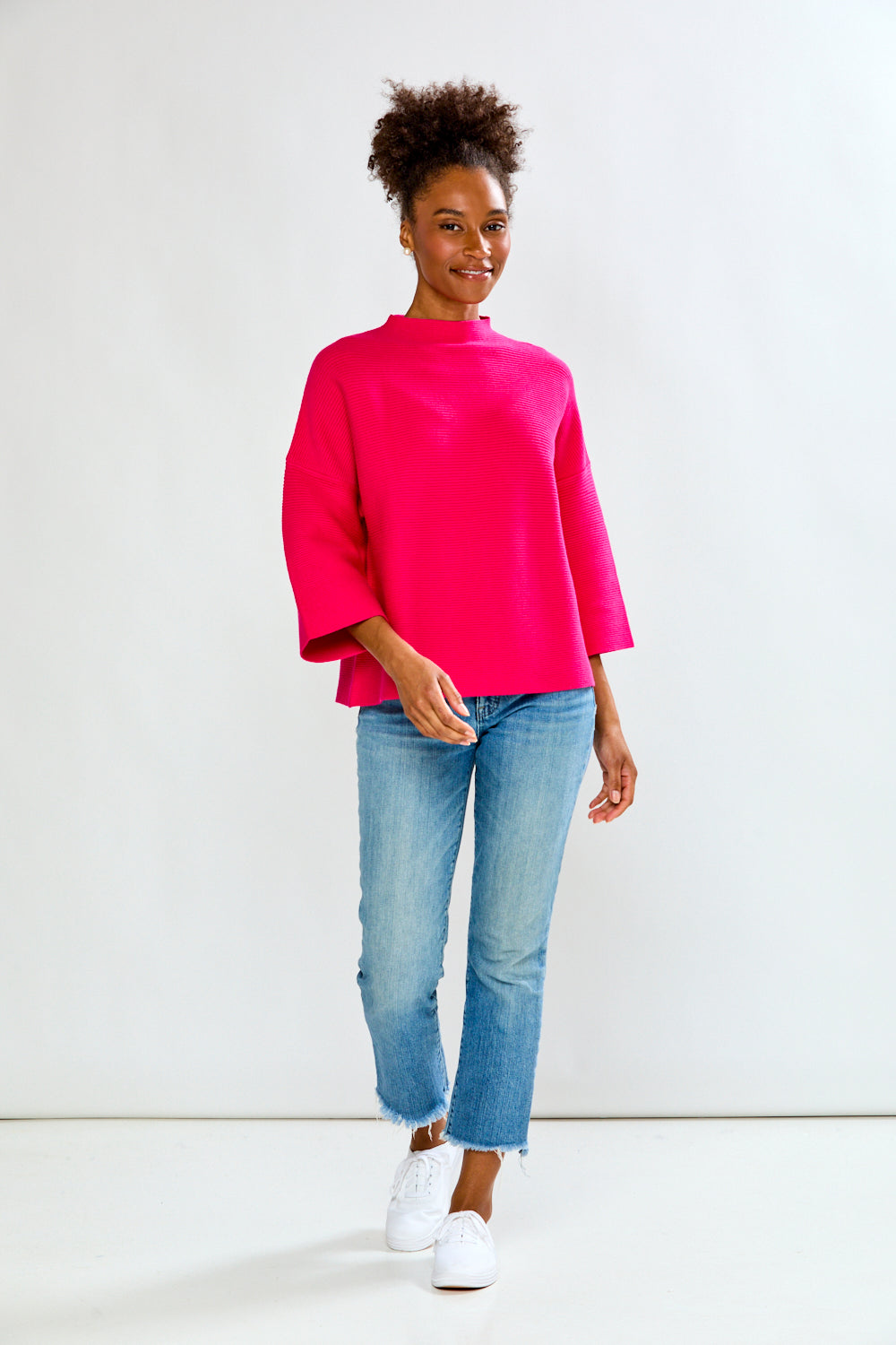 Girl is pink sweater