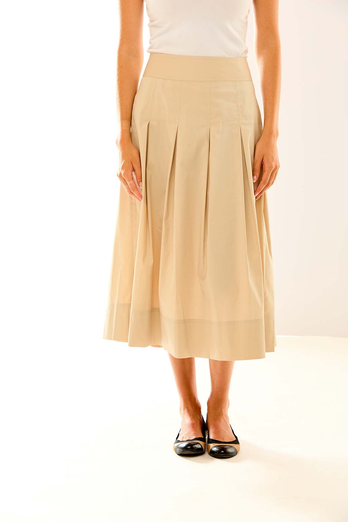 The Linette Skirt in Sand