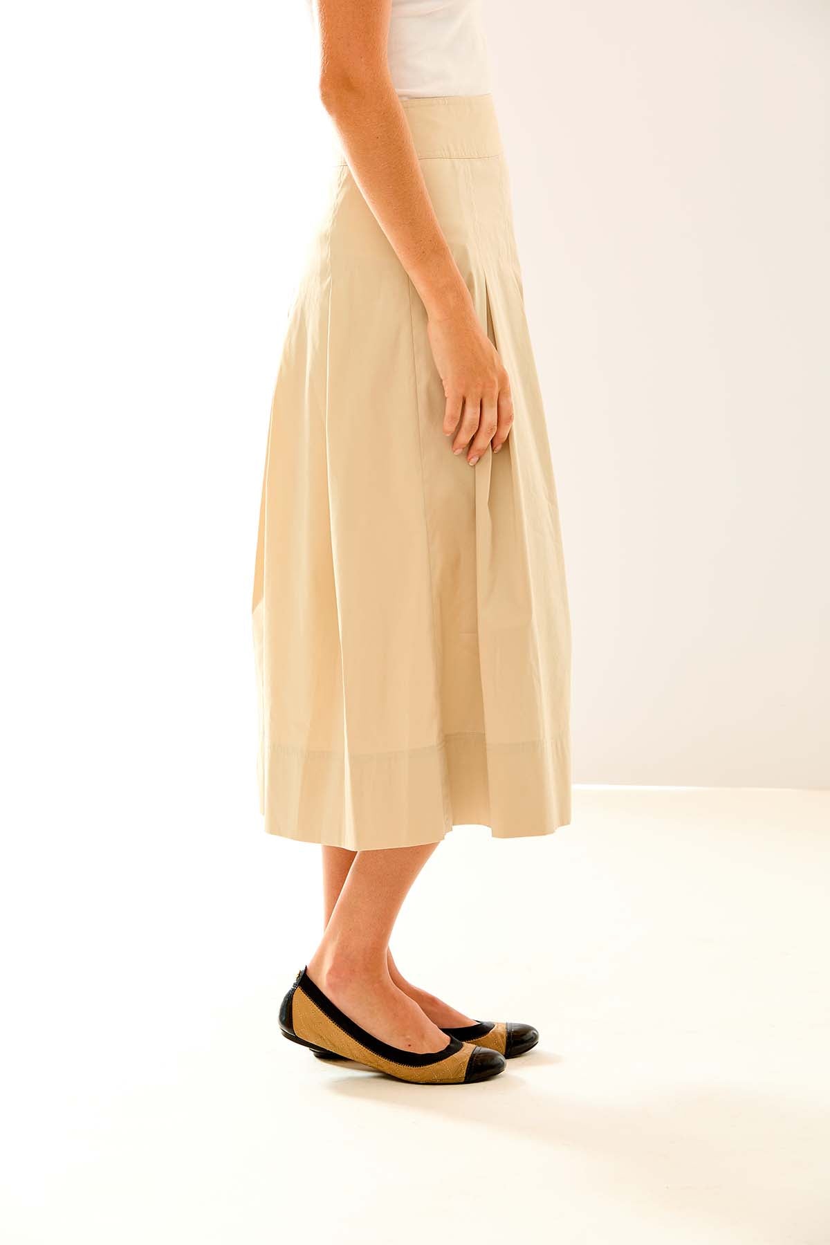 The Linette Skirt in Sand