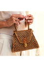 Rattan and cane handbag