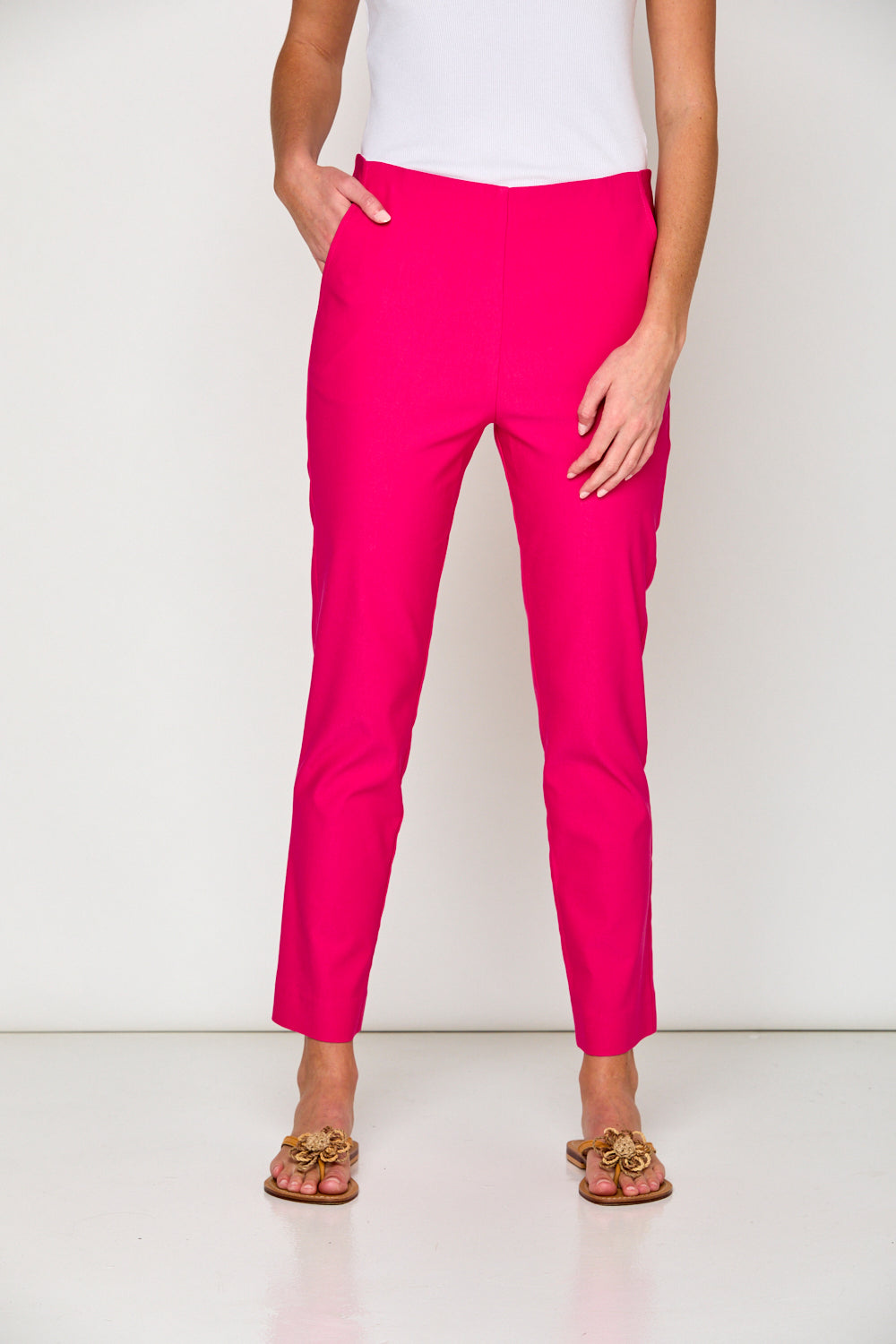 The Sutton Pant in Hibiscus