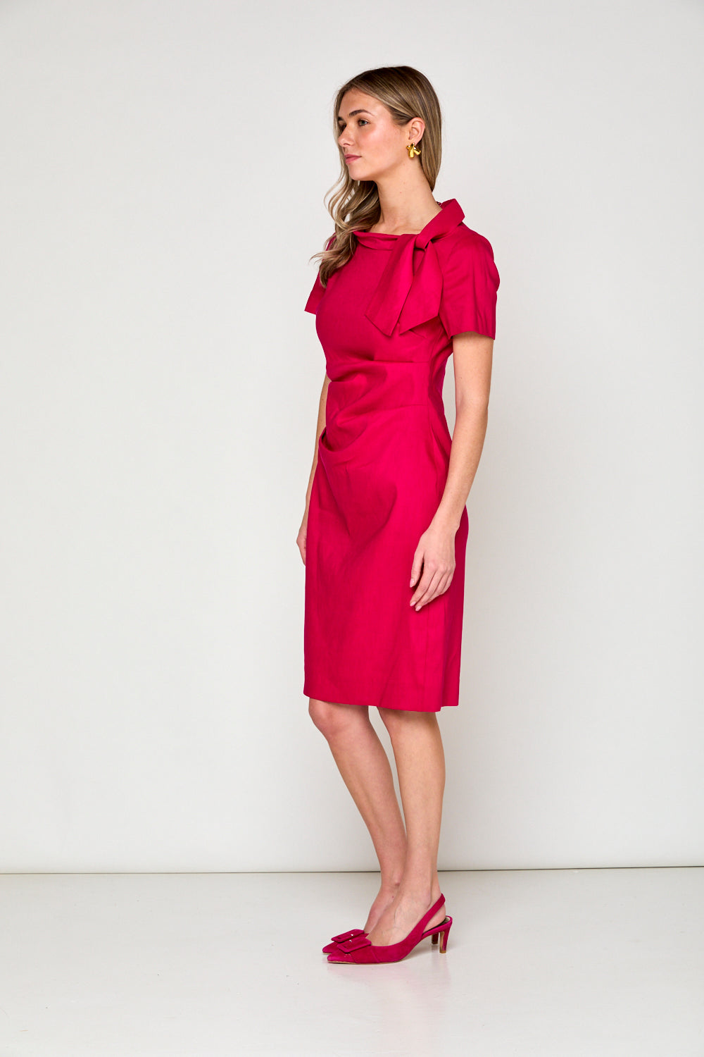 The Carrie Dress in Raspberry