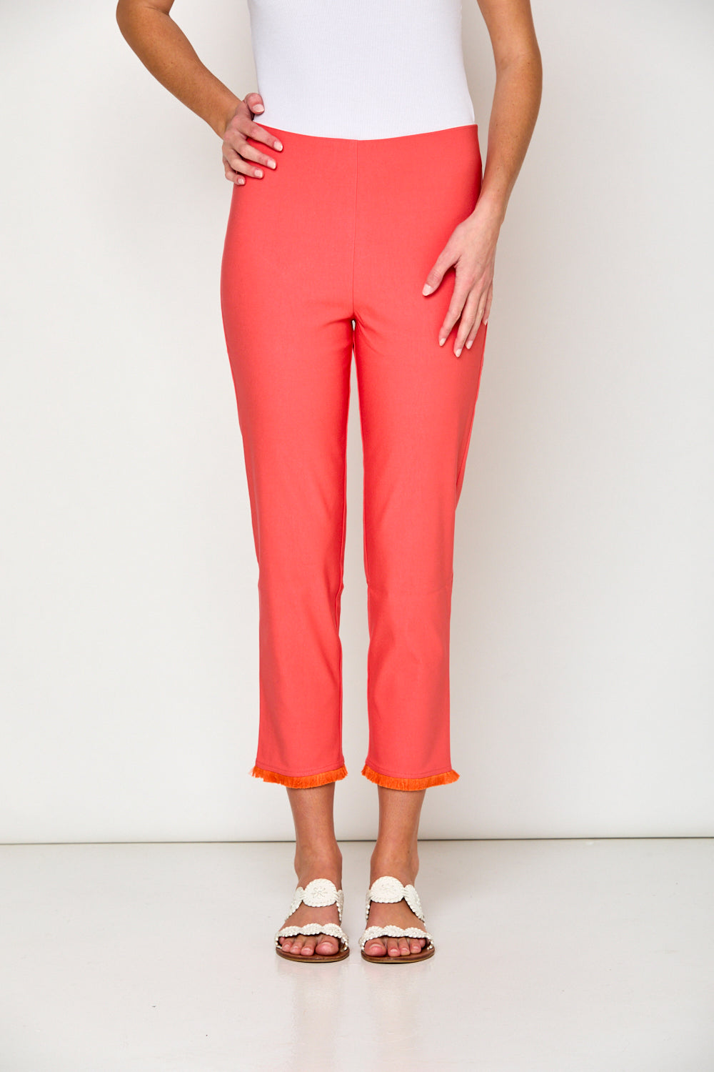 The Sheri Pant with Fringe at the hem