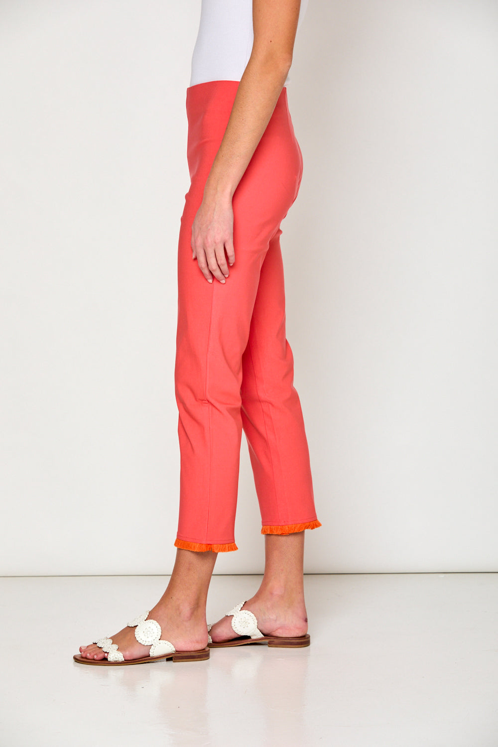 The Sheri Pant with Fringe at the hem