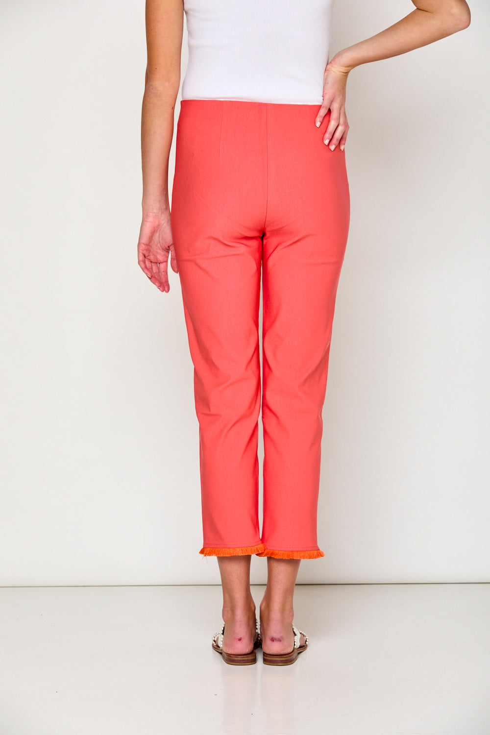 The Sheri Pant with Fringe at the hem