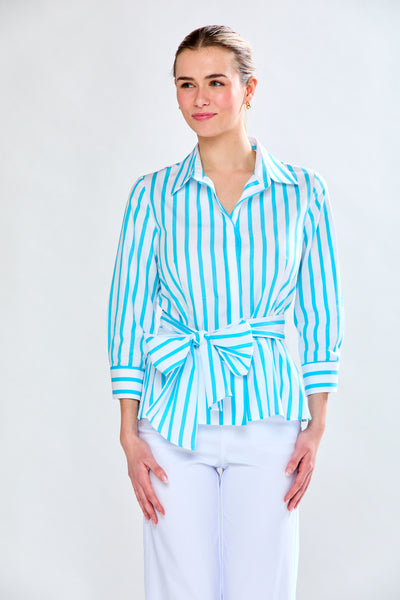 The Portia Top in Stripe – Sara Campbell