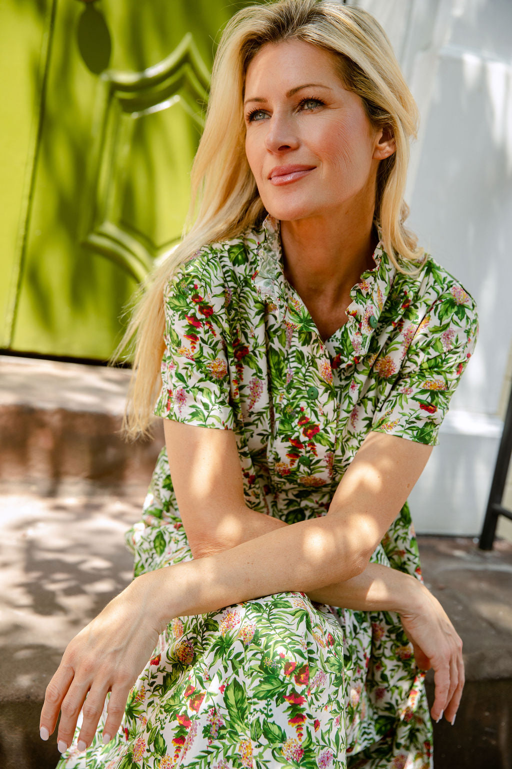 woman wearing the kendra dress