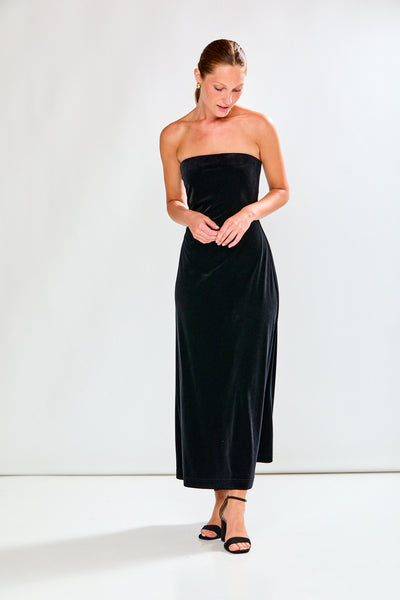 The Annalise Dress in Stretch Velvet – Sara Campbell