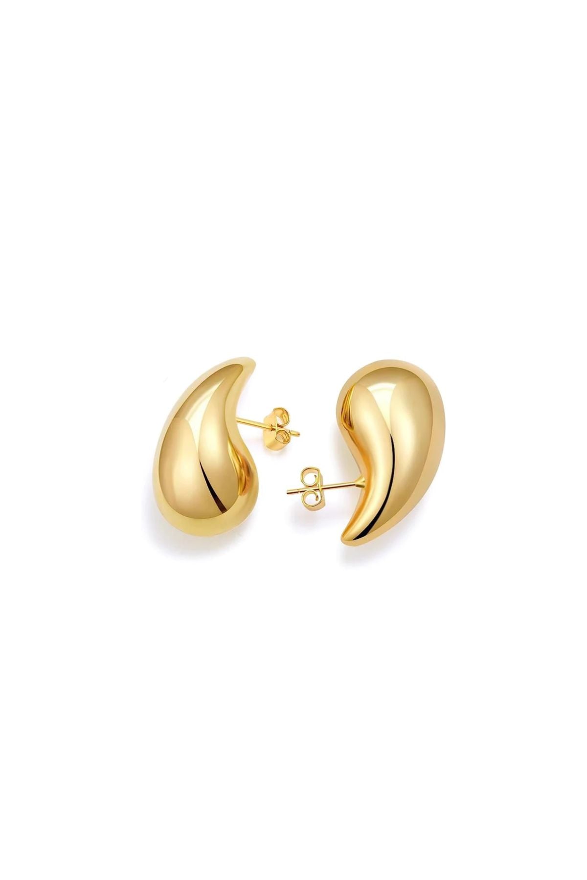 Gold raindrop earring
