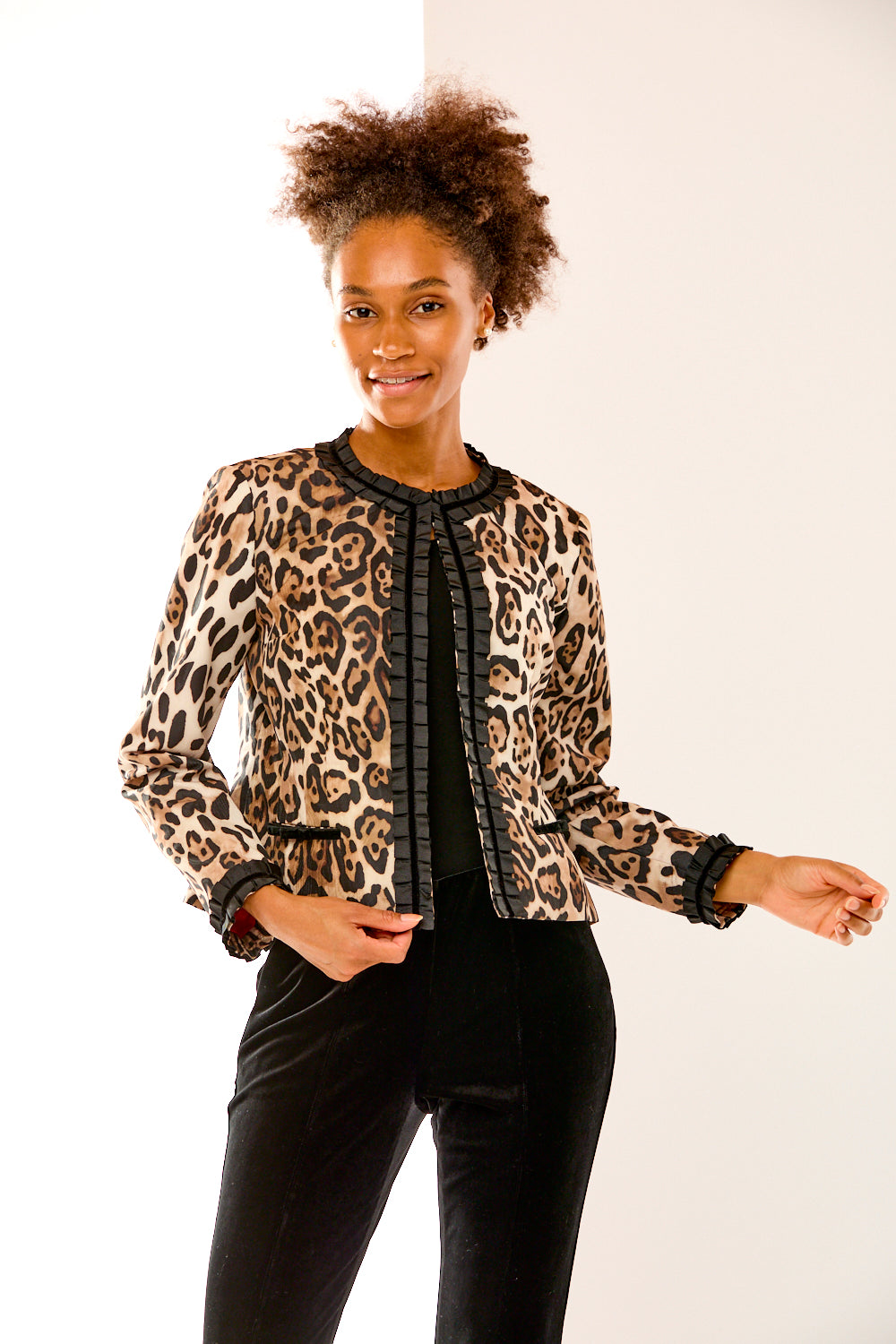 The Melody Jacket in Cheetah Moire