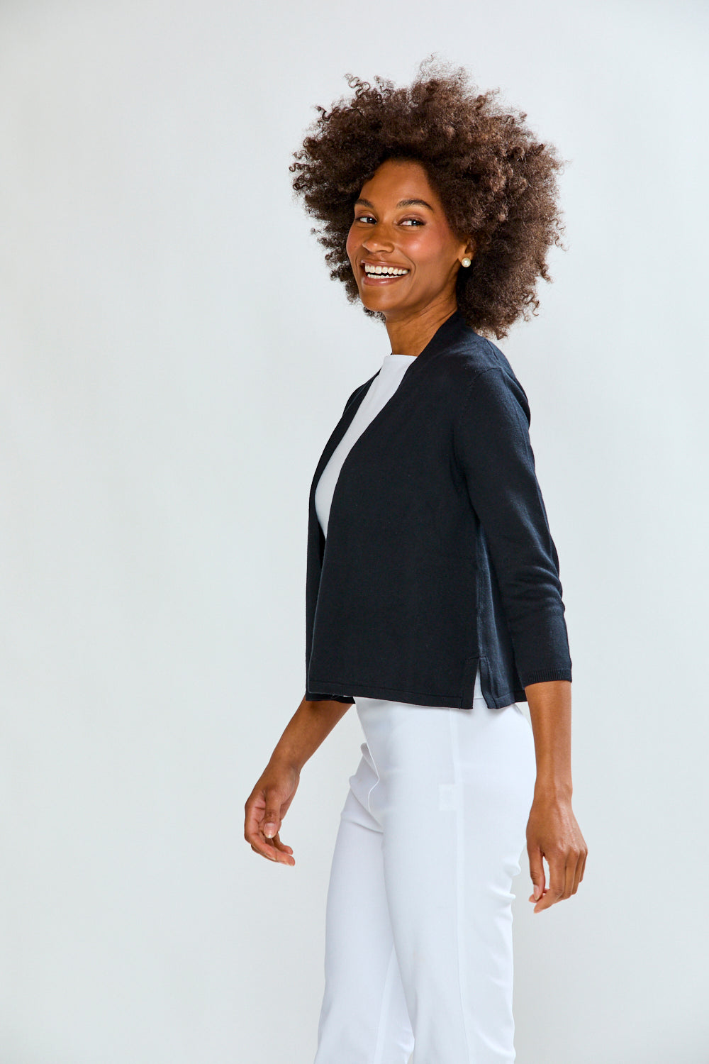 The Jackie Cardigan - Black