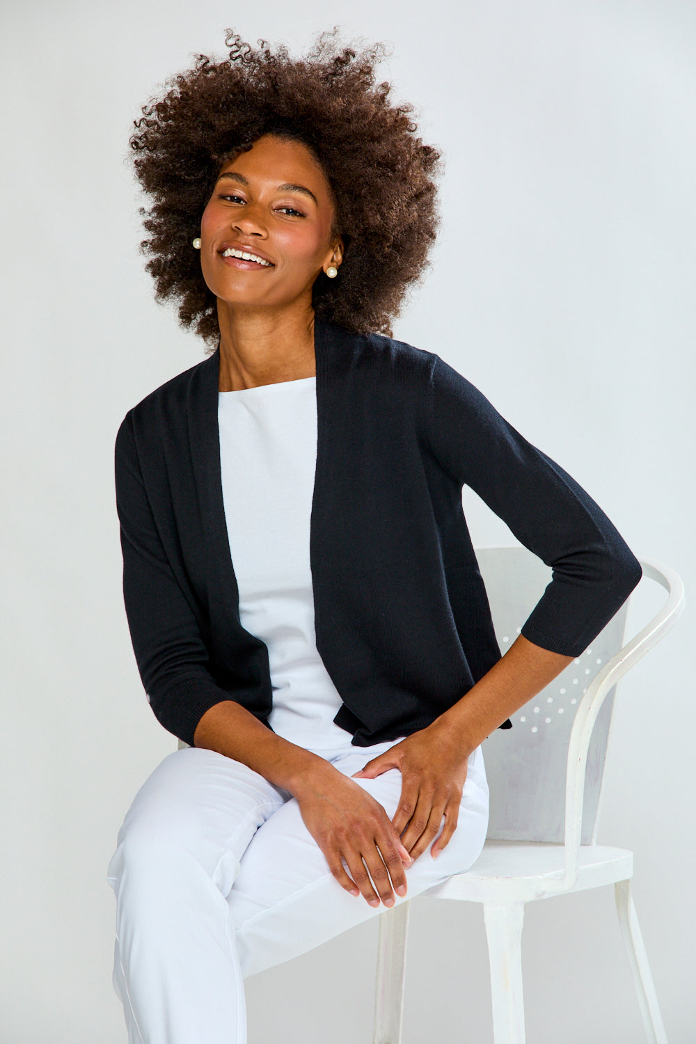 The Jackie Cardigan - Black