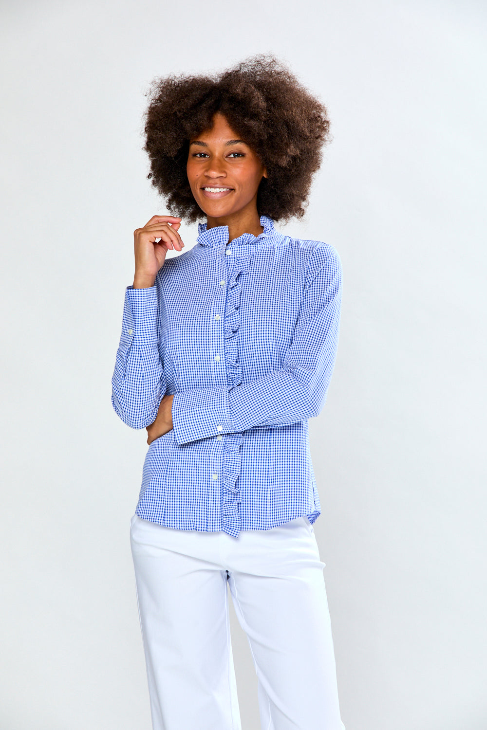 The Mason Blouse in Royal