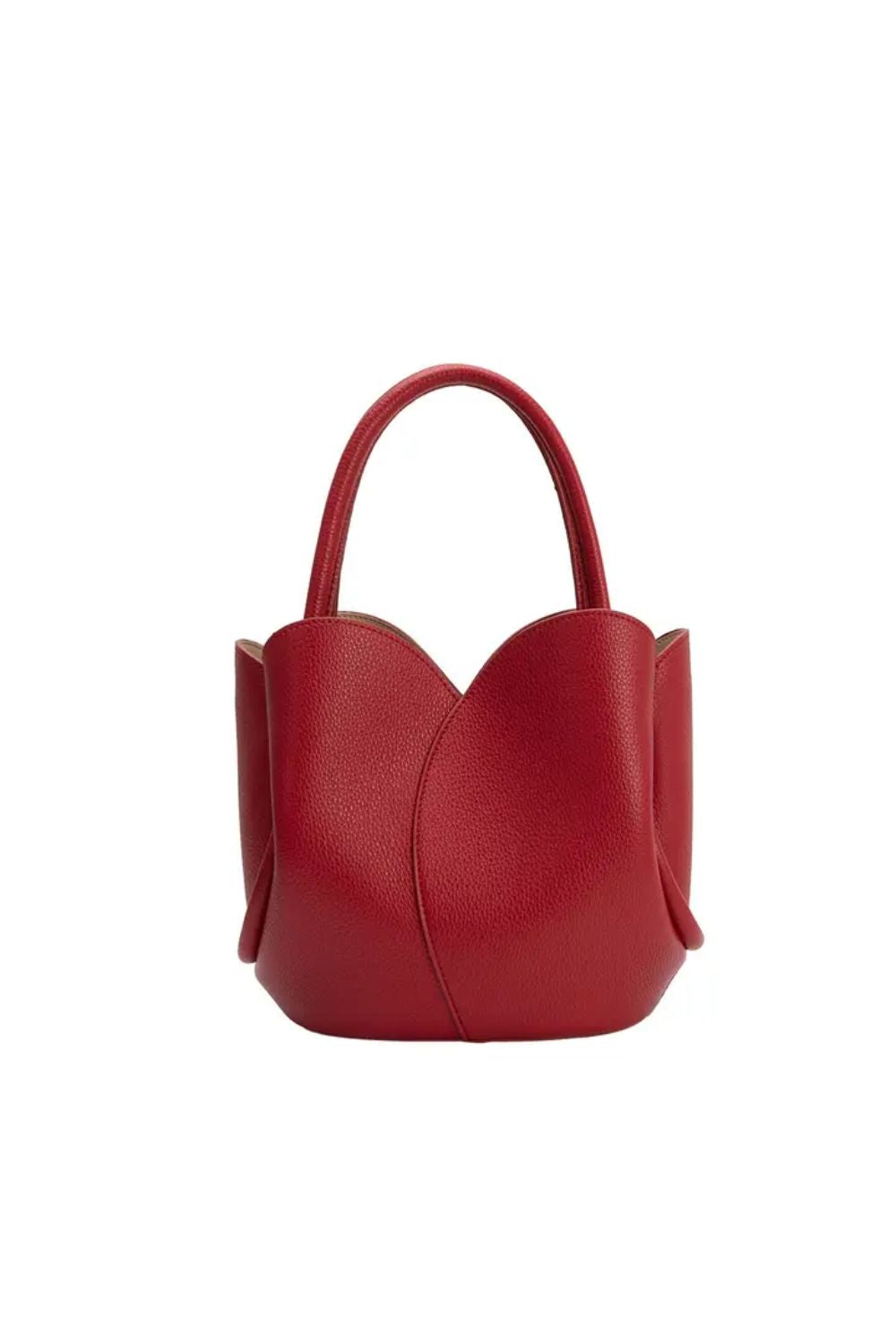 Tulip handbag in red