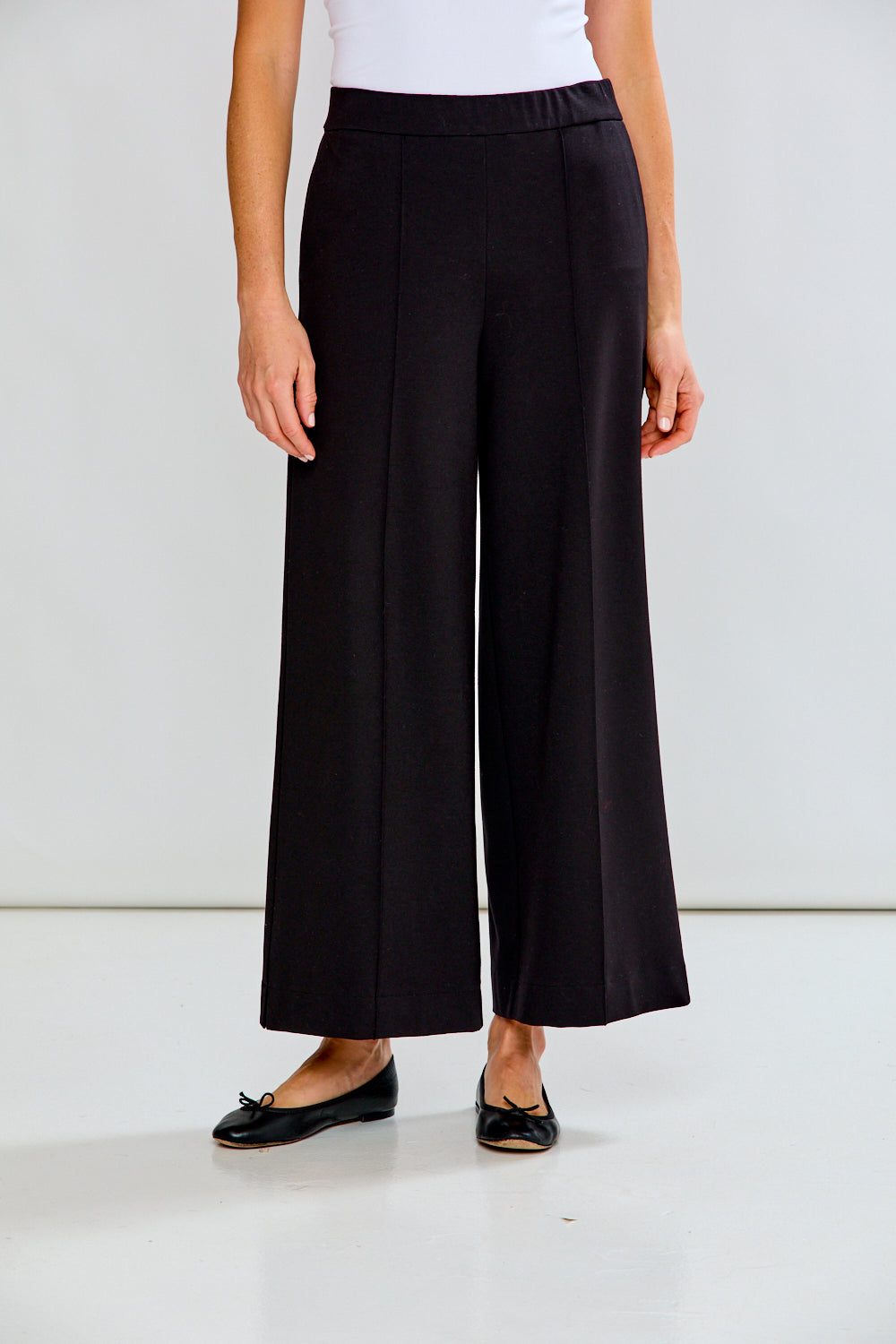 The Shira Pant in Ponte in Black