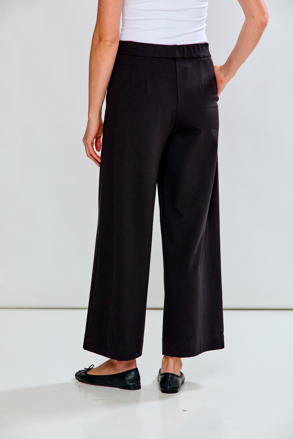 The Shira Pant in Ponte in Black