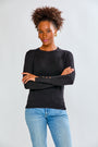 Crew Pullover With Button Cuffs