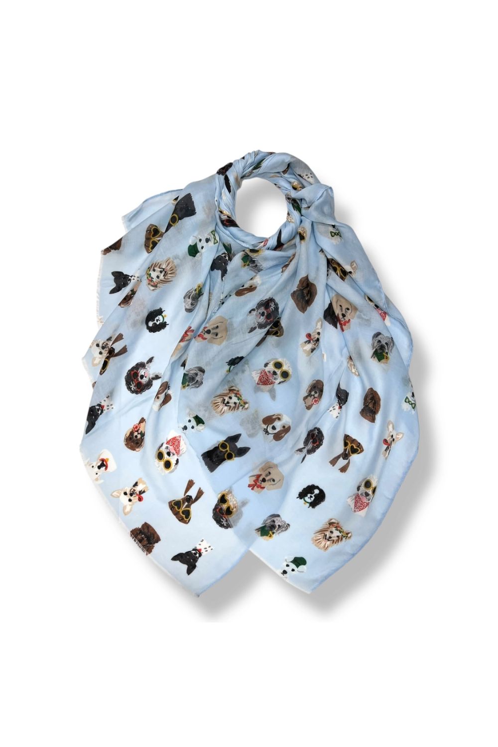 Dog accessory print scarf