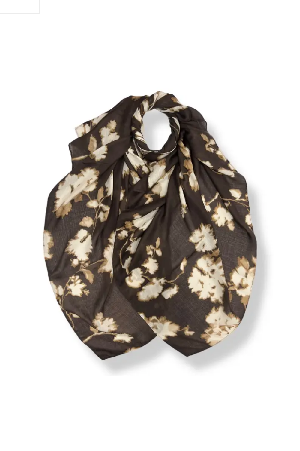 Floral patterned scarf on a white background
