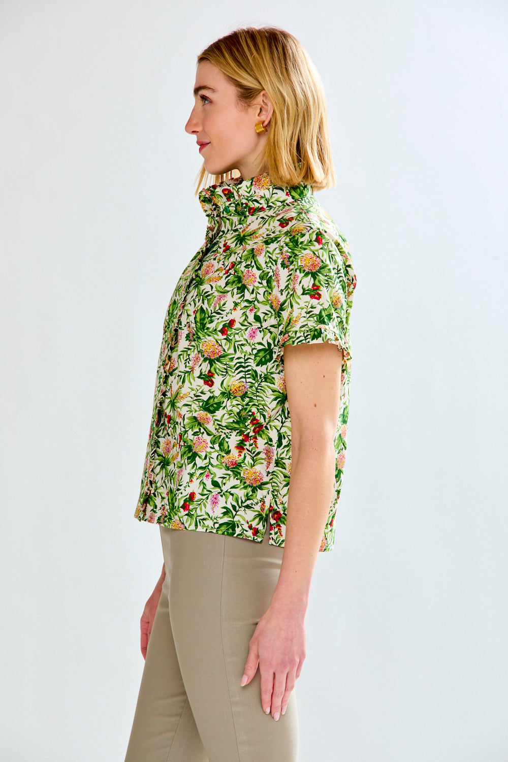 woman in floral energy